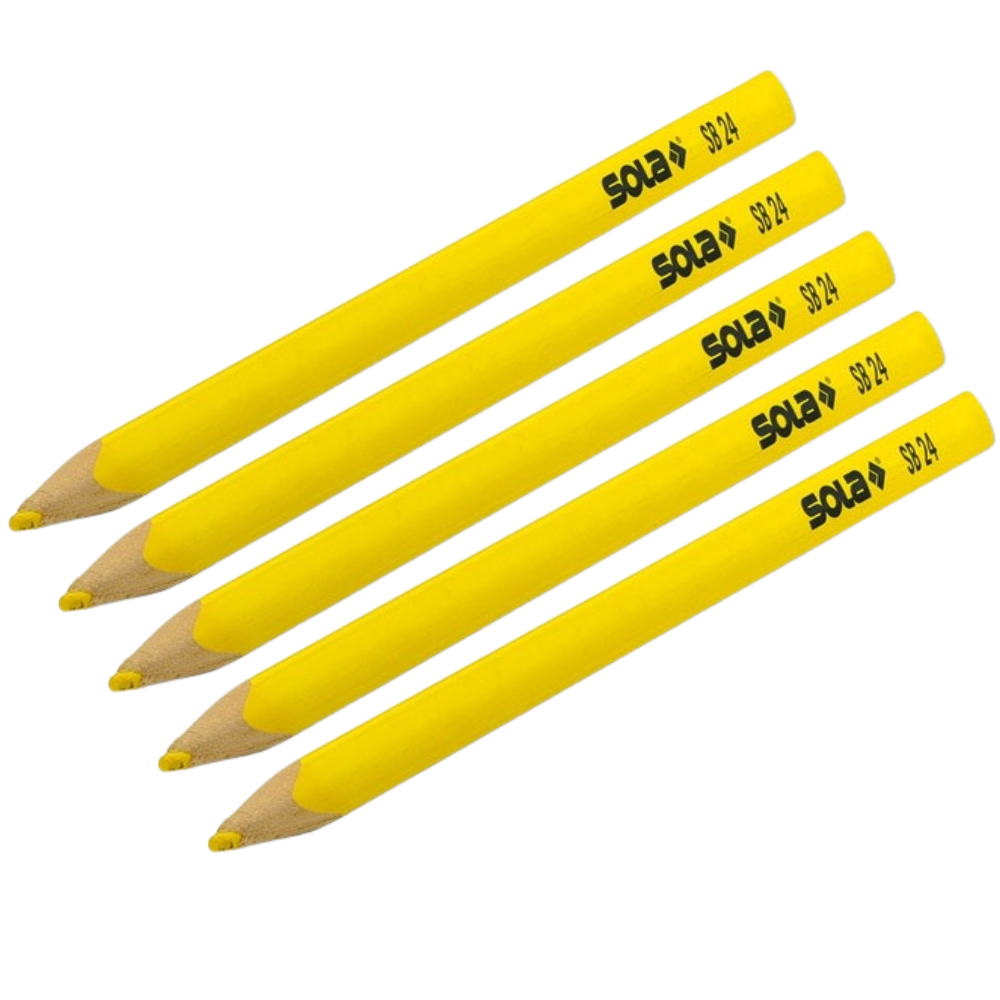Matita speciale sb 24 colore giallo legno supporti scuri confezione 5 pezzi