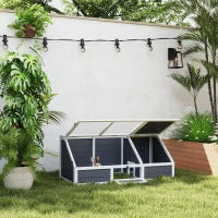 Box per Tartarughe, Habitat per Tartarughe all'Aperto, Design senza fondo, Facile da Aprire, Grigio Chiaro