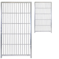 2 pannelli semplici in rete per box cani con zincatura elettrolitica ciascuno misura 100xh180 cm