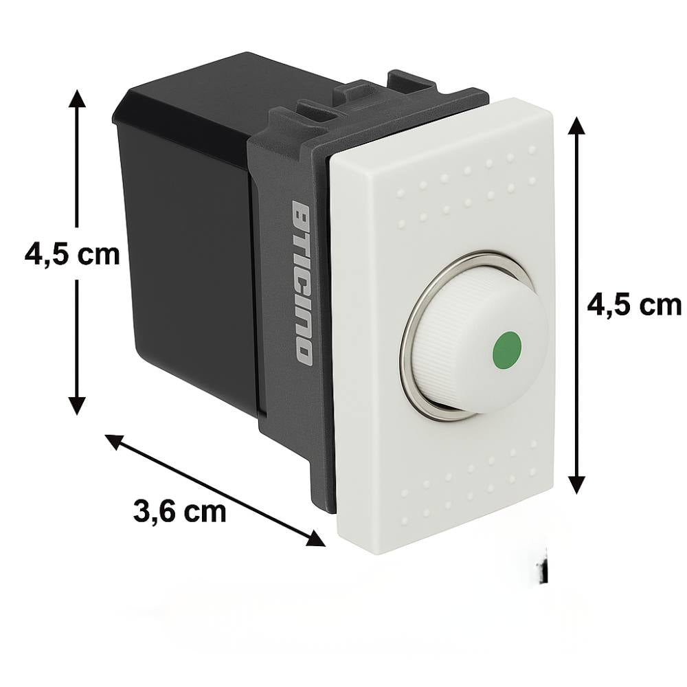 Dimmer resistivo deviato bticino livinglight n4402 500w