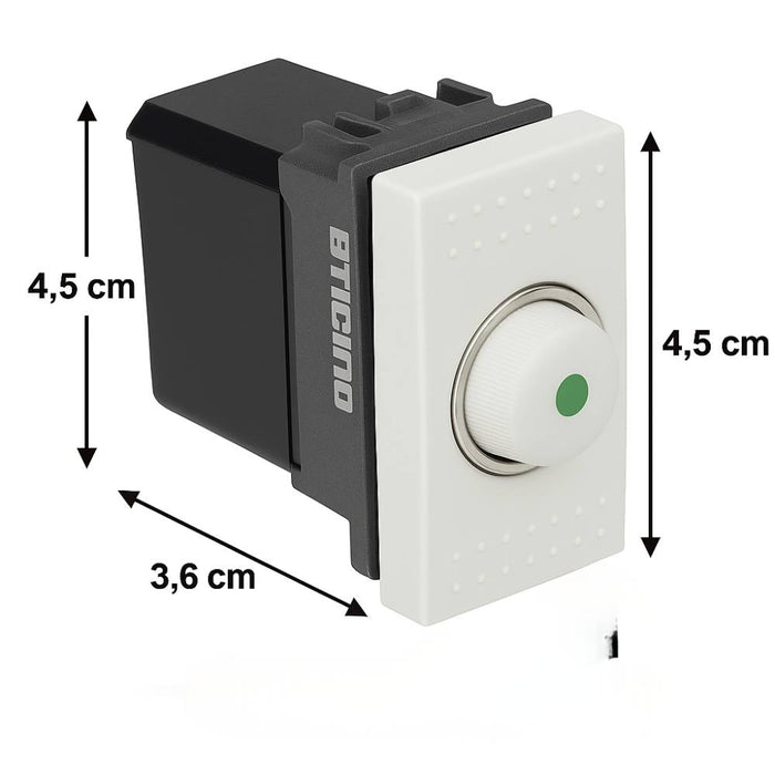 Dimmer resistivo deviato bticino livinglight n4402 500w