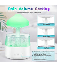 Umidificatore Nuvola Di Pioggia Diffusore Oli Essenziali Aromaterapia Con 7 Luci         
