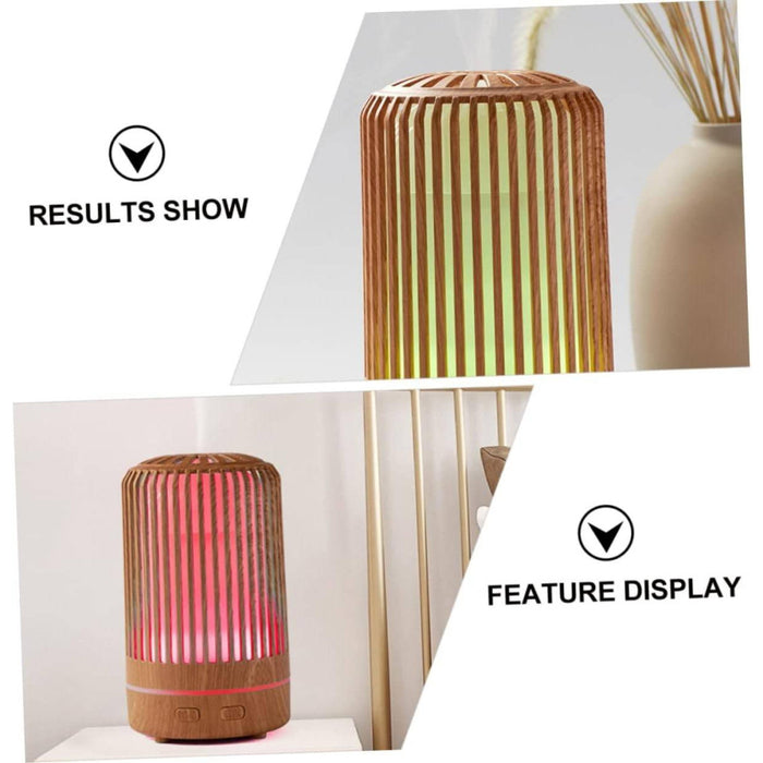 Umidificatore Per Ambiente Aromaterapia Oli Essenzili Con Luce Notte Profumatore