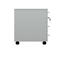 Cassettiera da ufficio con Rotelle LEVEL, L 42 x P 56 x H 61 cm (Grigio)