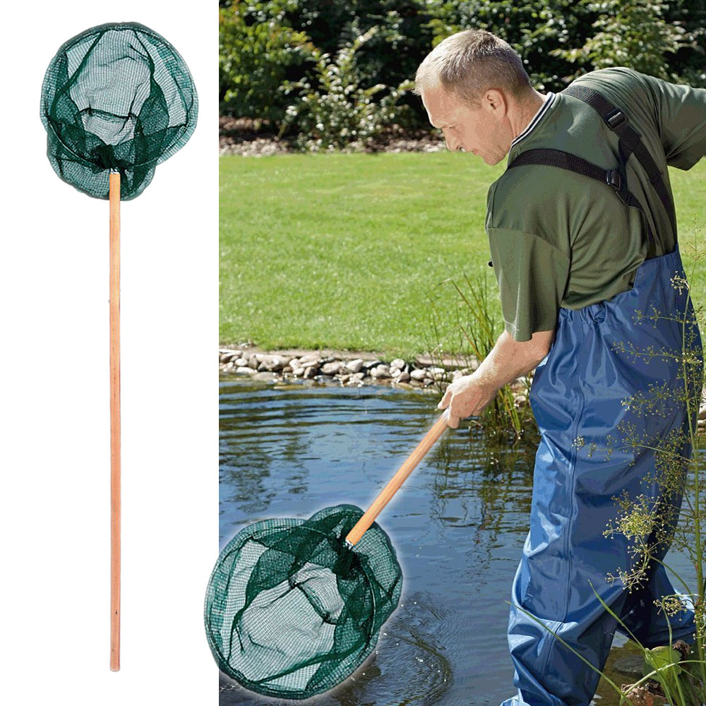 Guadino per la pulizia di laghetti con rete diametro cm 25 lunghezza cm 100