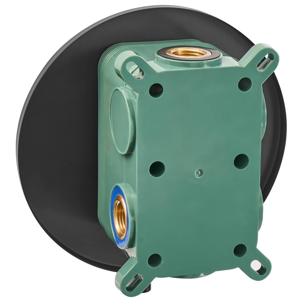 Set doccia a incasso in ottone nero 3 modalità di getto a pioggia Funzione doccia a parete Sistema doccia a sospensione Stile moderno