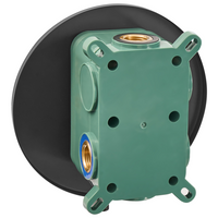 Set doccia a incasso in ottone nero 3 modalità di getto a pioggia Funzione doccia a parete Sistema doccia a sospensione Stile moderno