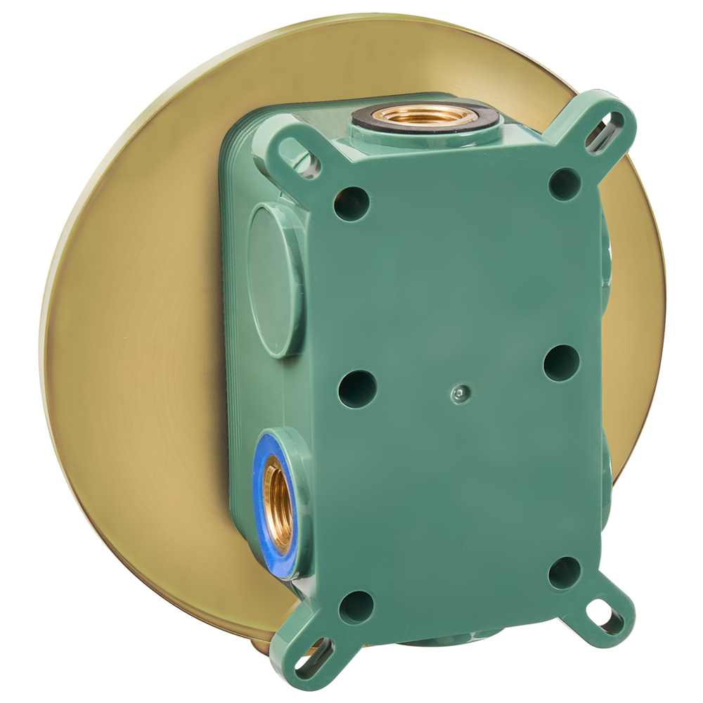 Set doccia a incasso in ottone oro 3 modalità di getto a pioggia Funzione doccia a parete Sistema doccia a sospensione Stile moderno