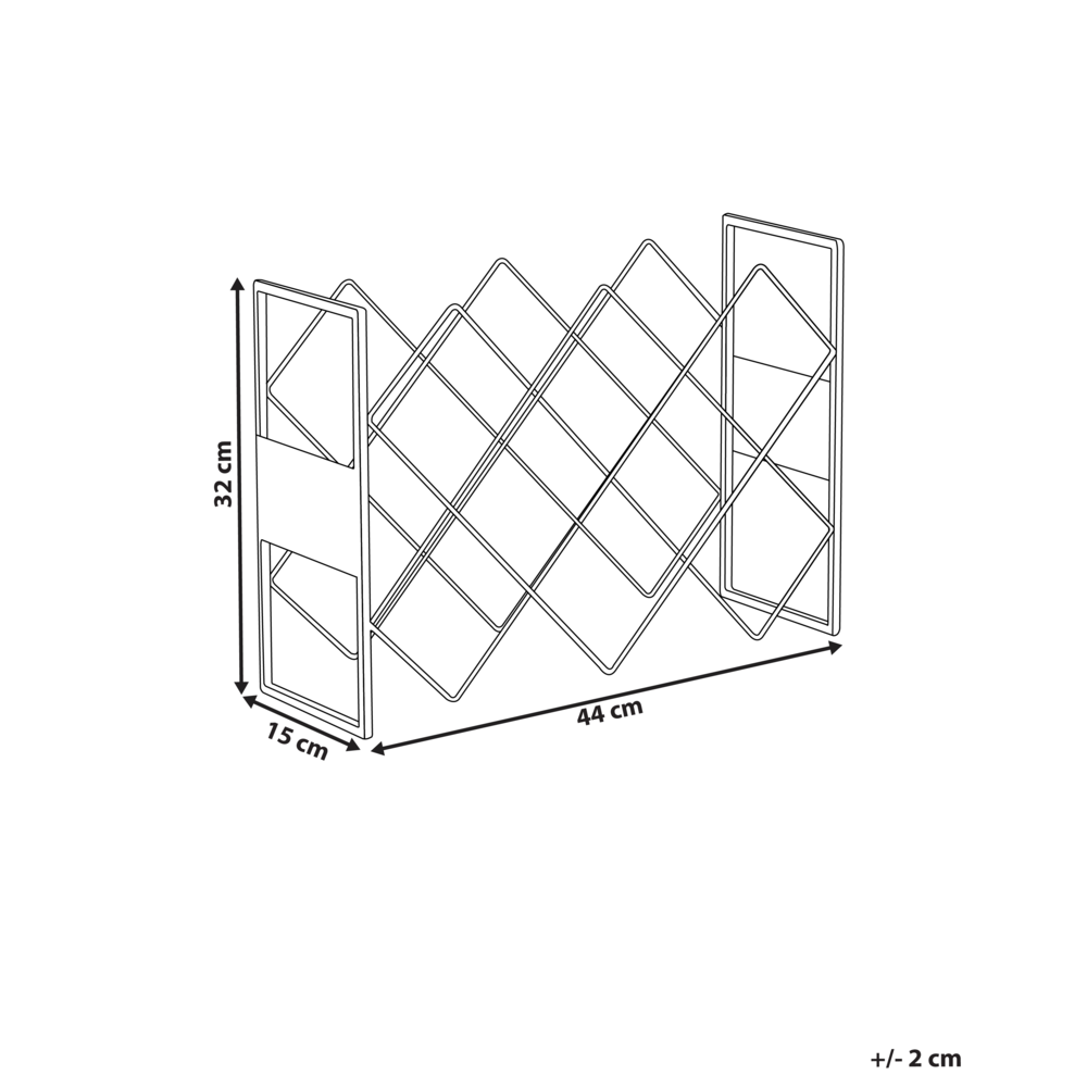 Portabottiglie irregolare in ferro e metallo per bottiglie nero stile tradizionale