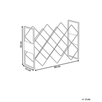 Portabottiglie irregolare in ferro e metallo per bottiglie nero stile tradizionale