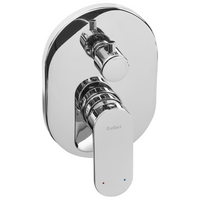 Set doccia a incasso in ottone argentato 3 modalità di getto a pioggia Funzione doccia a parete Sistema doccia a sospensione Stile moderno