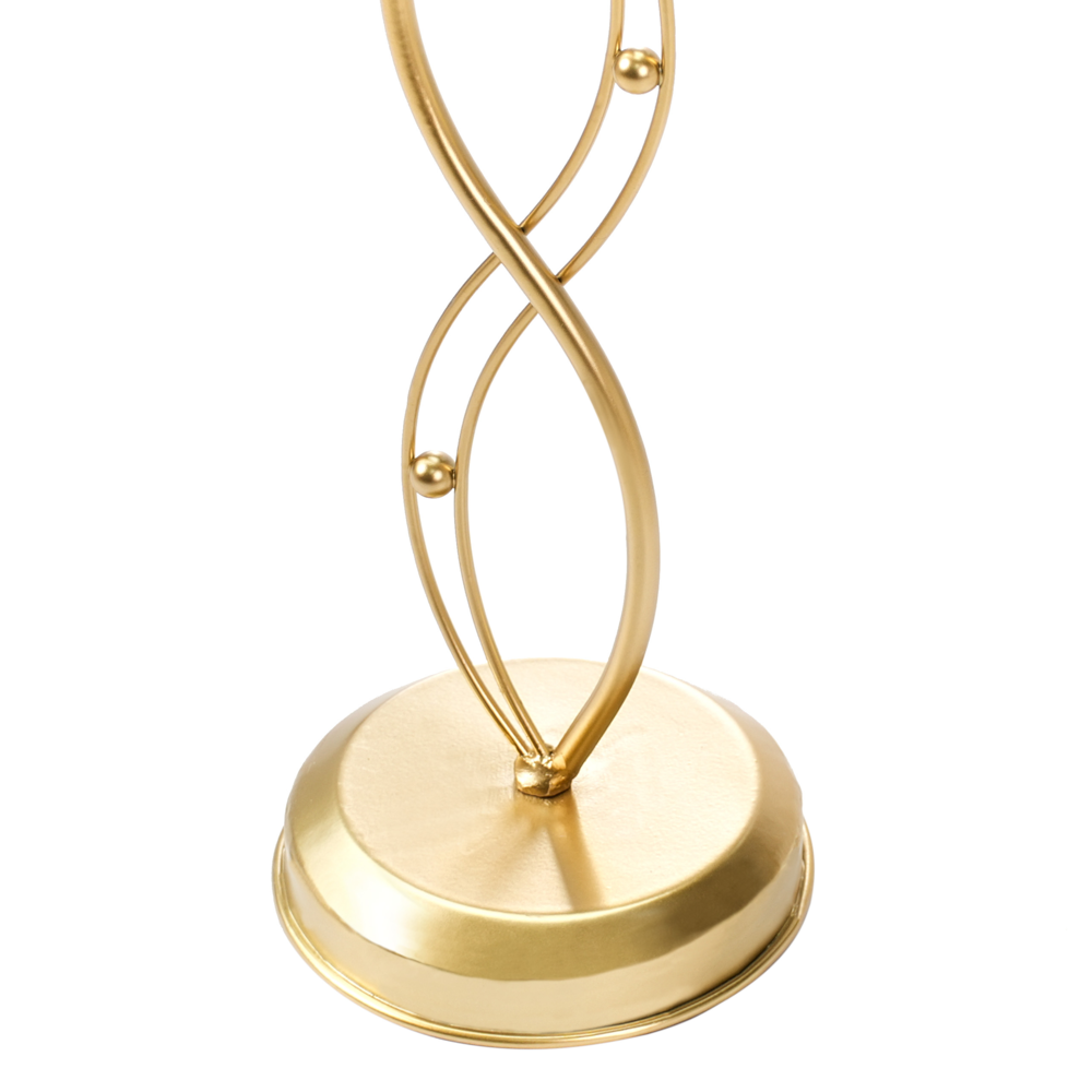 Portabicchieri da vino e glam di forma irregolare per bicchieri in ferro oro stile moderno