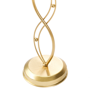 Portabicchieri da vino e glam di forma irregolare per bicchieri in ferro oro stile moderno