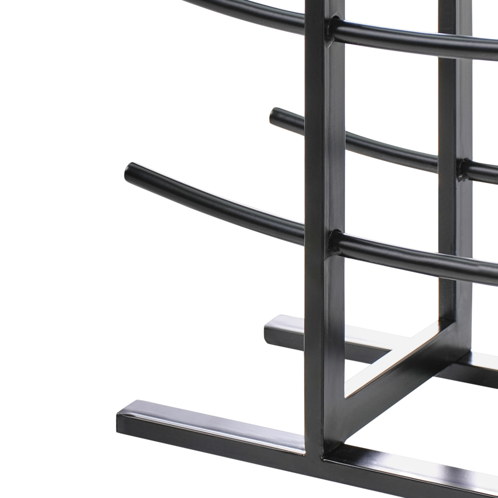 Portabottiglie irregolare in ferro per bottiglie Nero stile moderno