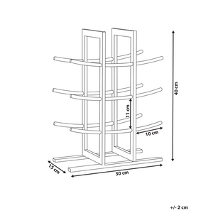 Portabottiglie irregolare in ferro per bottiglie Nero stile moderno