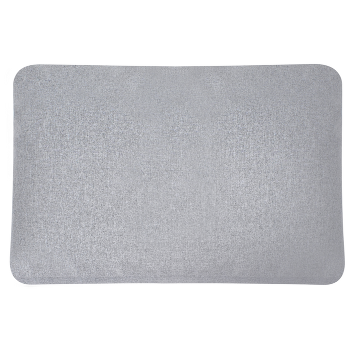 Poltrona da giardino grigia con struttura sintetica sedia da esterno con cuscini stile moderno