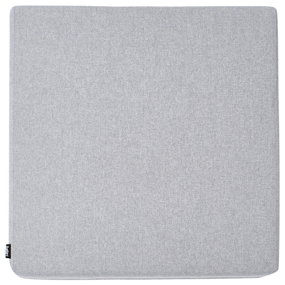 Poltrona da giardino grigia con struttura sintetica sedia da esterno con cuscini stile moderno