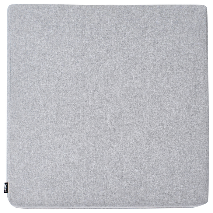 Poltrona da giardino grigia con struttura sintetica sedia da esterno con cuscini stile moderno