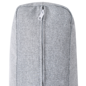 Poltrona da giardino grigia con struttura sintetica sedia da esterno con cuscini stile moderno