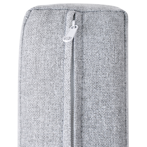 Poltrona da giardino grigia con struttura sintetica sedia da esterno con cuscini stile moderno