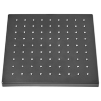 Set doccia a incasso in ottone 3 modalità di getto con funzione pioggia a parete nero stile moderno