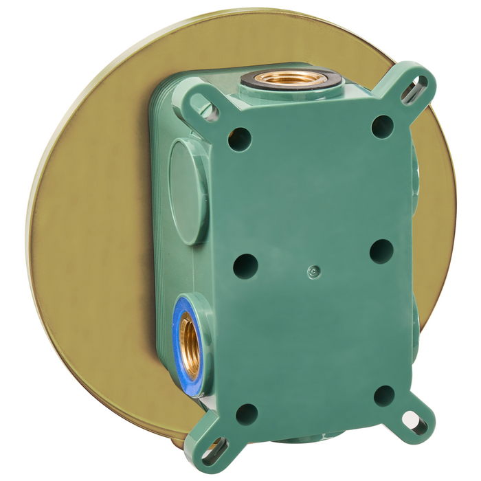 Set doccia a incasso in ottone 3 modalità di getto con funzione a muro Oro stile modero