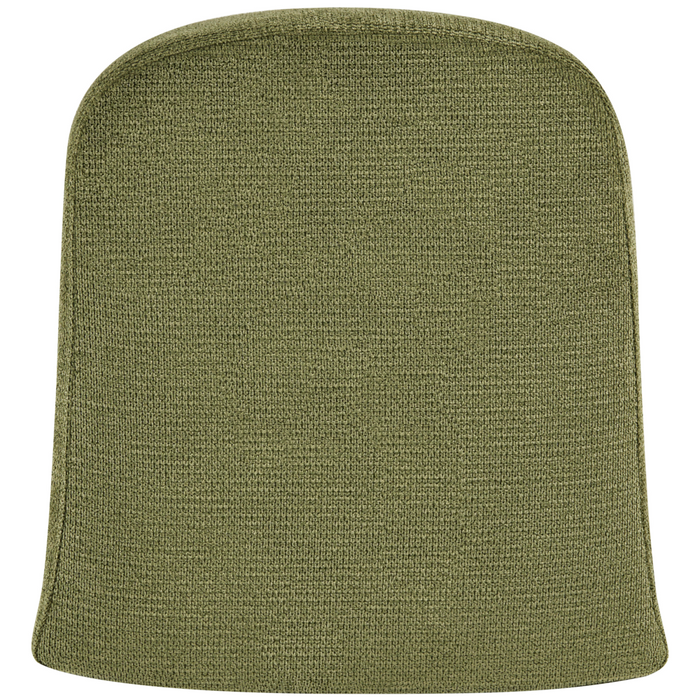 Poltrona verde con rivestimento in poliestere e struttura in metallo Moderno