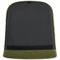 Poltrona verde con rivestimento in poliestere e struttura in metallo Moderno