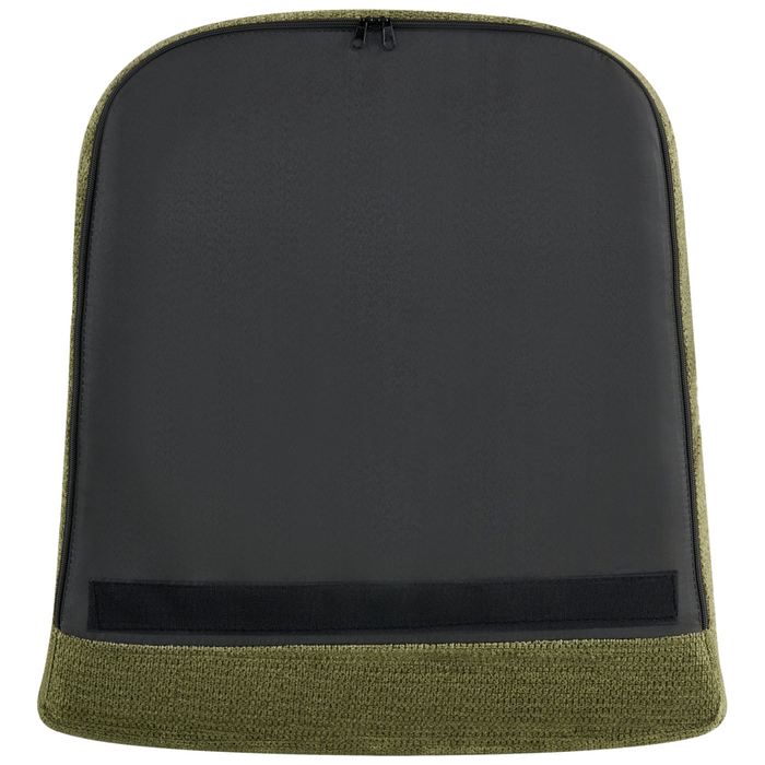 Poltrona verde con rivestimento in poliestere e struttura in metallo Moderno