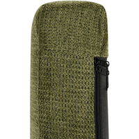 Poltrona verde con rivestimento in poliestere e struttura in metallo Moderno