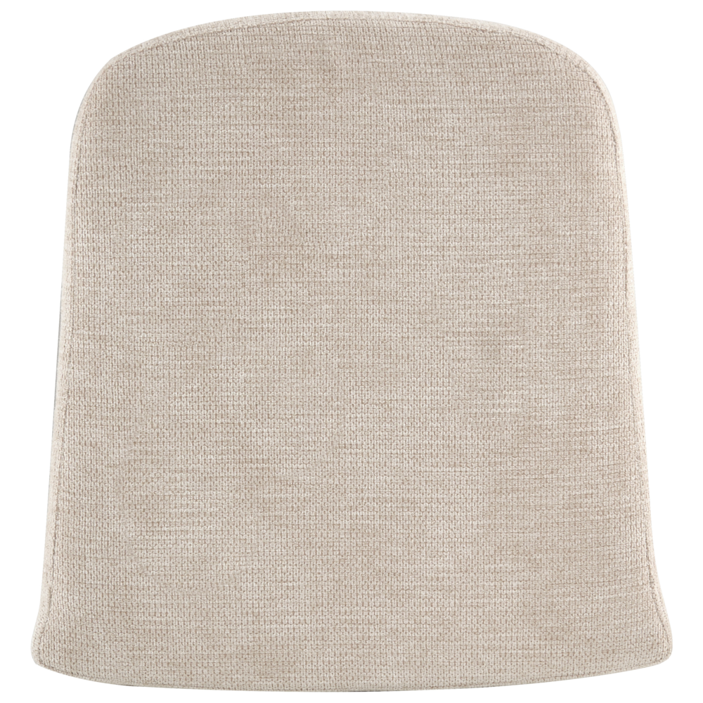 Poltrona beige con rivestimento in poliestere e struttura in metallo Moderno