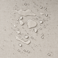 Set di 2 poltrone da giardino Beige Rivestimento in tessuto Gambe d'acciaio Arredamento da interno per esterni Resistente alle intemperie