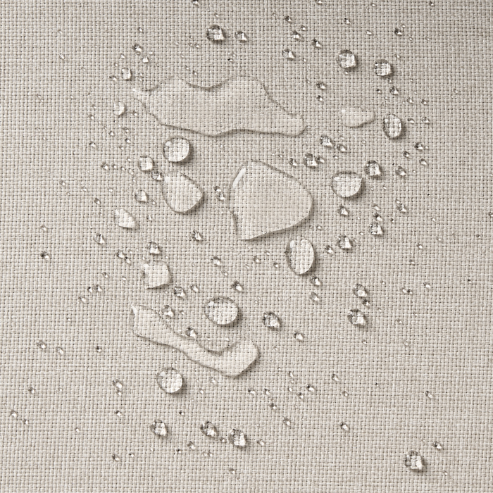 Set di 2 poltrone da giardino Beige Rivestimento in tessuto Gambe d'acciaio Arredamento da interno per esterni Resistente alle intemperie