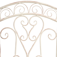 Set di 2 sedie da giardino Light Beige Metal Iron Frame Folding Vintage Style Outdoor