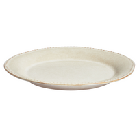 Set di 24 stoviglie in gres caolino beige chiaro fatto a mano con smalto reattivo Cucina Sala da pranzo