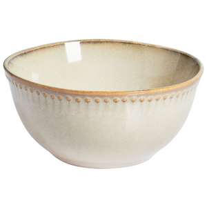 Set di 24 stoviglie in gres caolino beige chiaro fatto a mano con smalto reattivo Cucina Sala da pranzo