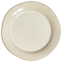 Set di 24 stoviglie in gres caolino beige chiaro fatto a mano con smalto reattivo Cucina Sala da pranzo