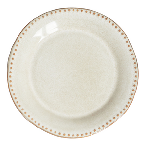 Set di 24 stoviglie in gres caolino beige chiaro fatto a mano con smalto reattivo Cucina Sala da pranzo