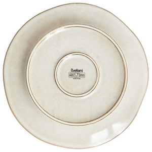 Set di 24 stoviglie in gres caolino beige chiaro fatto a mano con smalto reattivo Cucina Sala da pranzo