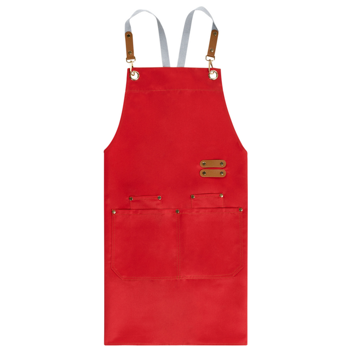 Set da cucina Grembiule Guanti da forno e strofinacci rosso tessuti da cucina