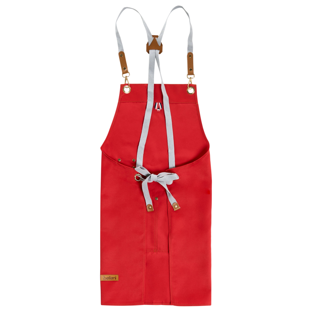 Set da cucina Grembiule Guanti da forno e strofinacci rosso tessuti da cucina