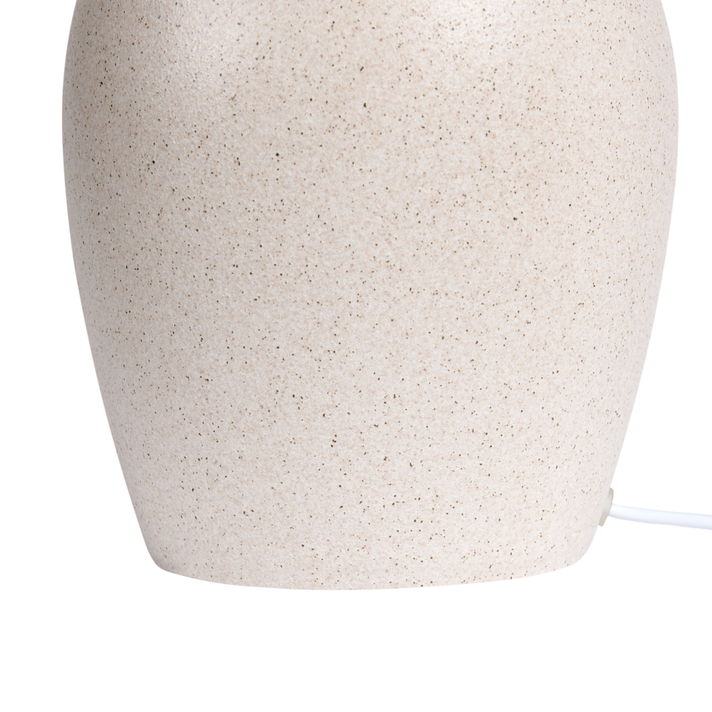 Lampada da tavolo Beige Base in ceramica Paralume in lino Lampada da comodino per corridoio Lounge