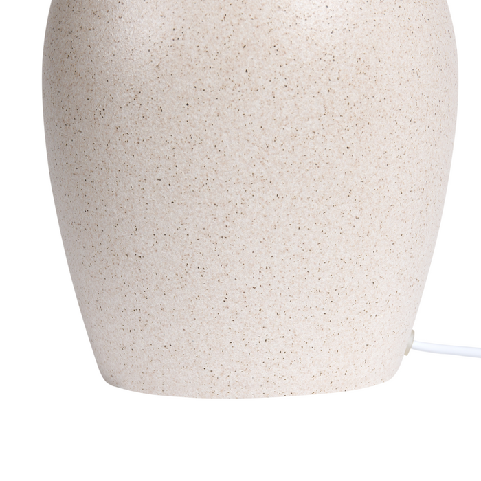 Lampada da tavolo Beige Base in ceramica Paralume in lino Lampada da comodino per corridoio Lounge