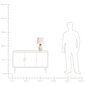 Lampada da tavolo Beige Base in ceramica Paralume in lino Lampada da comodino per corridoio Lounge