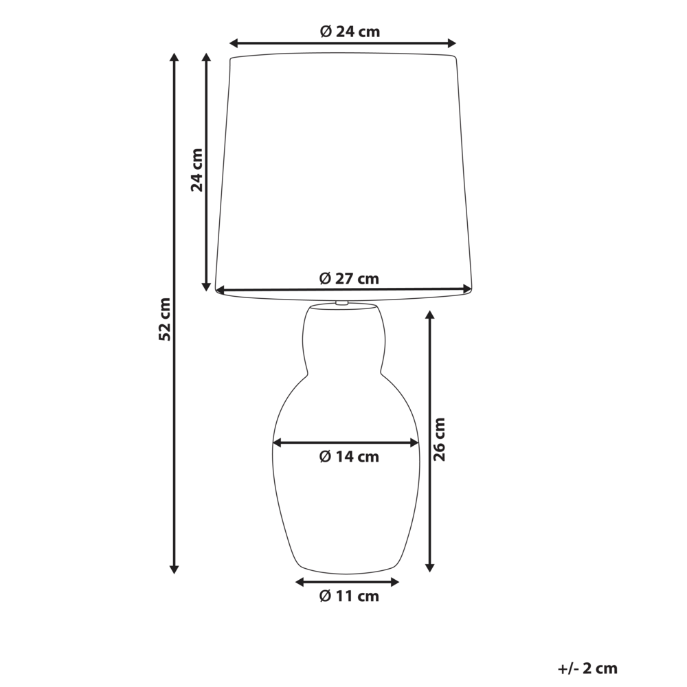 Lampada da tavolo Beige Base in ceramica Paralume in lino Lampada da comodino per corridoio Lounge