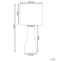 Lampada da tavolo Base in giacinto d'acqua naturale Tessuto con paralume bianco Stile costiero Boho Japandi