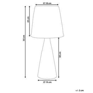 Lampada da tavolo con base in ceramica bianca e paralume in rattan Lampada da comodino per il salotto del corridoio