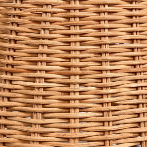 Lampada da tavolo con base in ceramica bianca e paralume in rattan Lampada da comodino per il salotto del corridoio