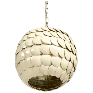Lampada a sospensione Beige Guscio di cocco naturale Stile Boho