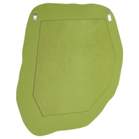 Specchio da parete verde MDF 74 x 57 cm Decorativo appeso stile retrò asimmetrico